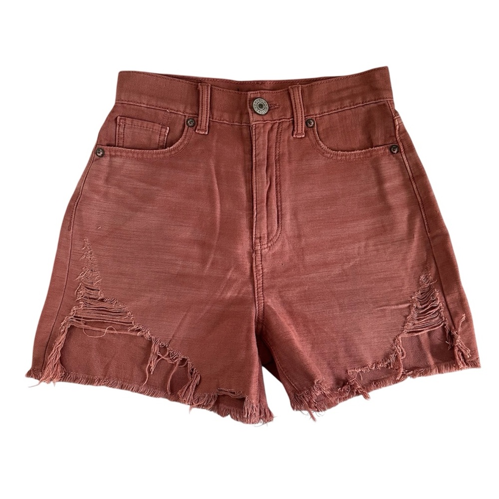 american eagle highest rise mom shorts